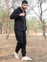 Black Hoodie With Jogger Co-ord Set