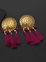 Filigree Indo Western Gold Plated Dangler Earring