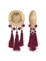 Filigree Indo Western Gold Plated Dangler Earring