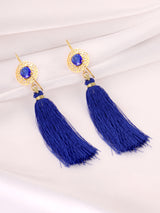 Contemporary Indo Western Colored Stone Dangler Earring