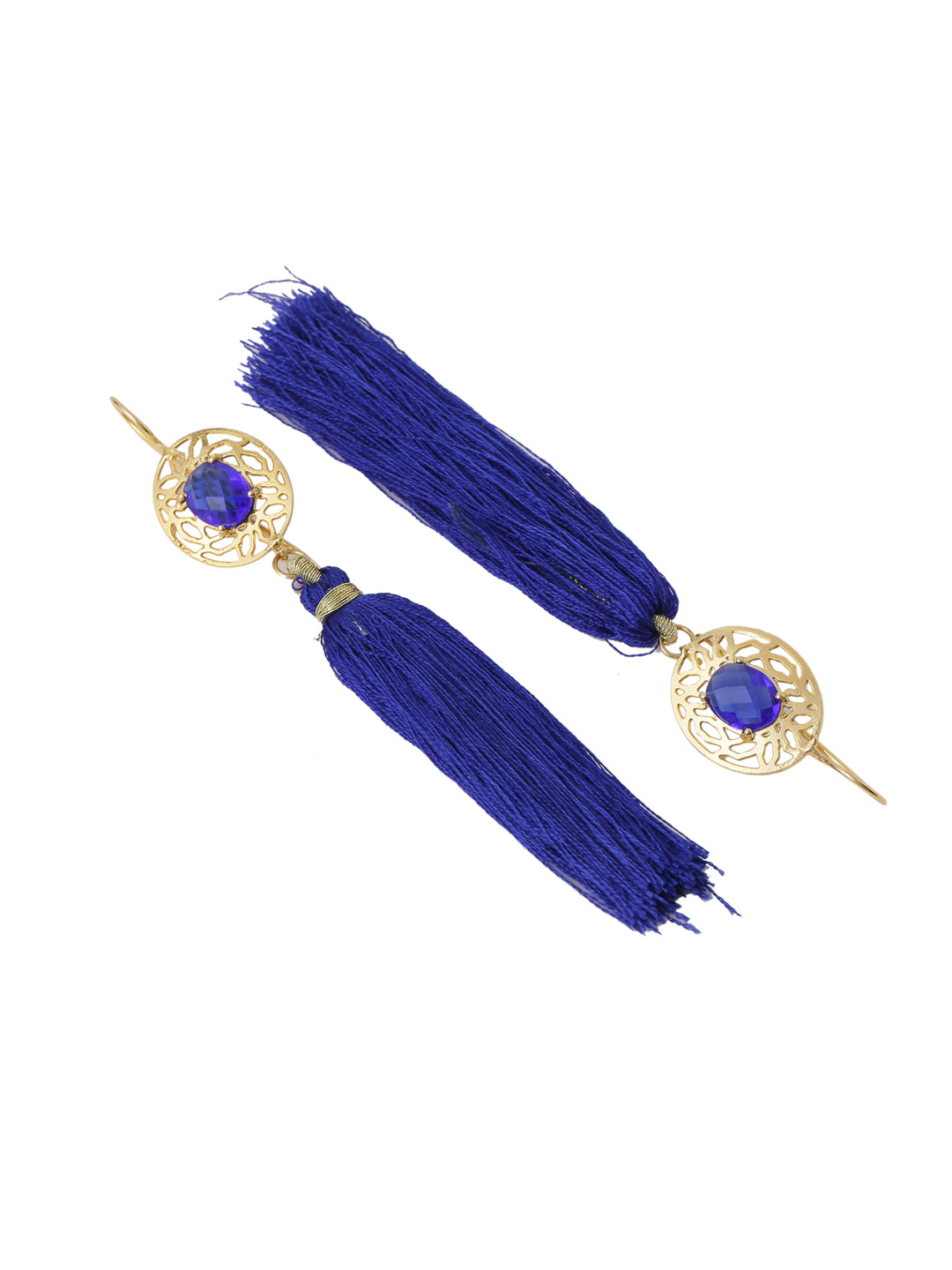 Contemporary Indo Western Colored Stone Dangler Earring