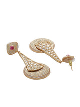 Floral Enamelled Dangler Earring