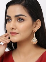 Floral Enamelled Dangler Earring