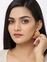 Floral Enamelled Stud Earring