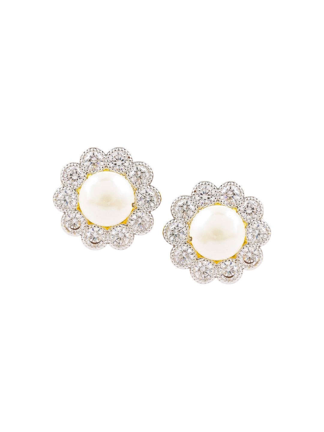 Floral International Diamonds Stud Earring
