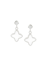 Floral Colored Stone Dangler Earring