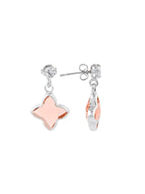 Floral Colored Stone Dangler Earring