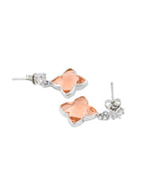 Floral Colored Stone Dangler Earring