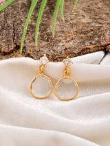Classic Colored Stone Dangler Earring