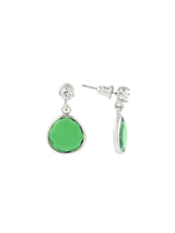 Classic Colored Stone Dangler Earring