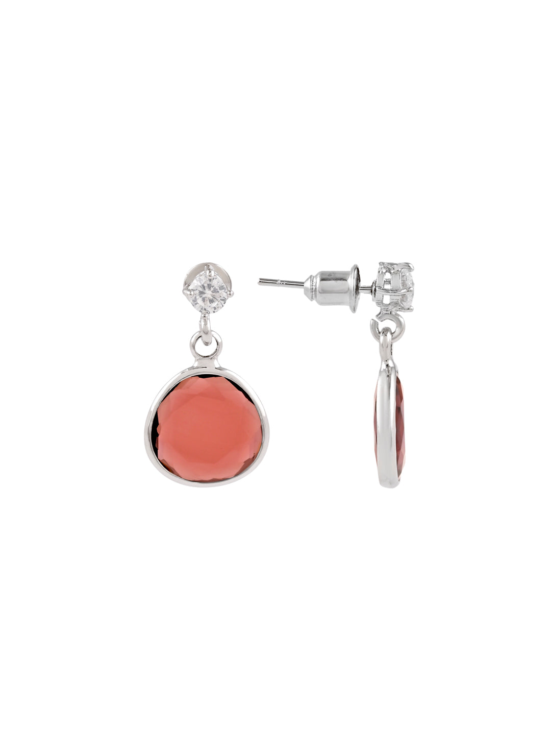 Classic Colored Stone Dangler Earring