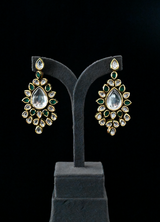 Traditional Kundan Meena Dangler Earring