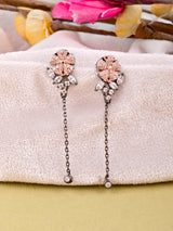 Floral Black Beauty Dangler Earring