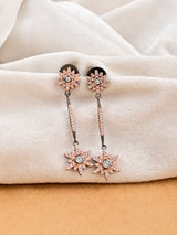Floral Black Beauty Dangler Earring