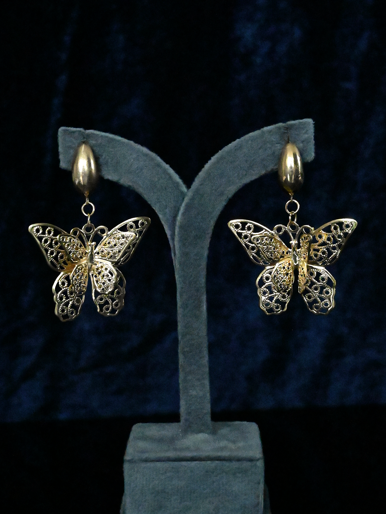 Butterfly Western Style Dangler Earring