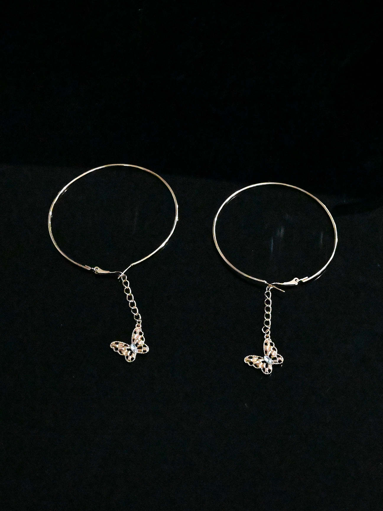 Butterfly Western Style Hoop Earring