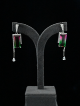 Contemporary Colored Stone Dangler Earring