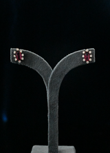 Contemporary Black Beauty Stud Earring