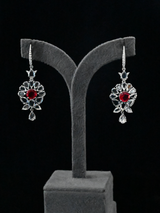 Contemporary Colored Stone Dangler Earring