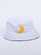 Black And White Sun-Moon Embroidered Regular Size Unisex Reversible Hat - Tistabene