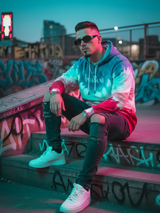 Tistabene Printed Tie and Dye Hoodie