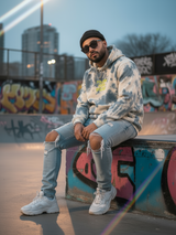 Blue Follow Your Dreams Tie-Dye Hoodie