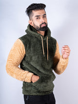 Color Block Sherpa Hoodie