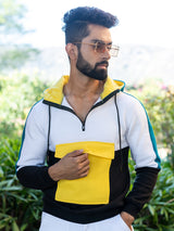 Multi Color Block Hoodie