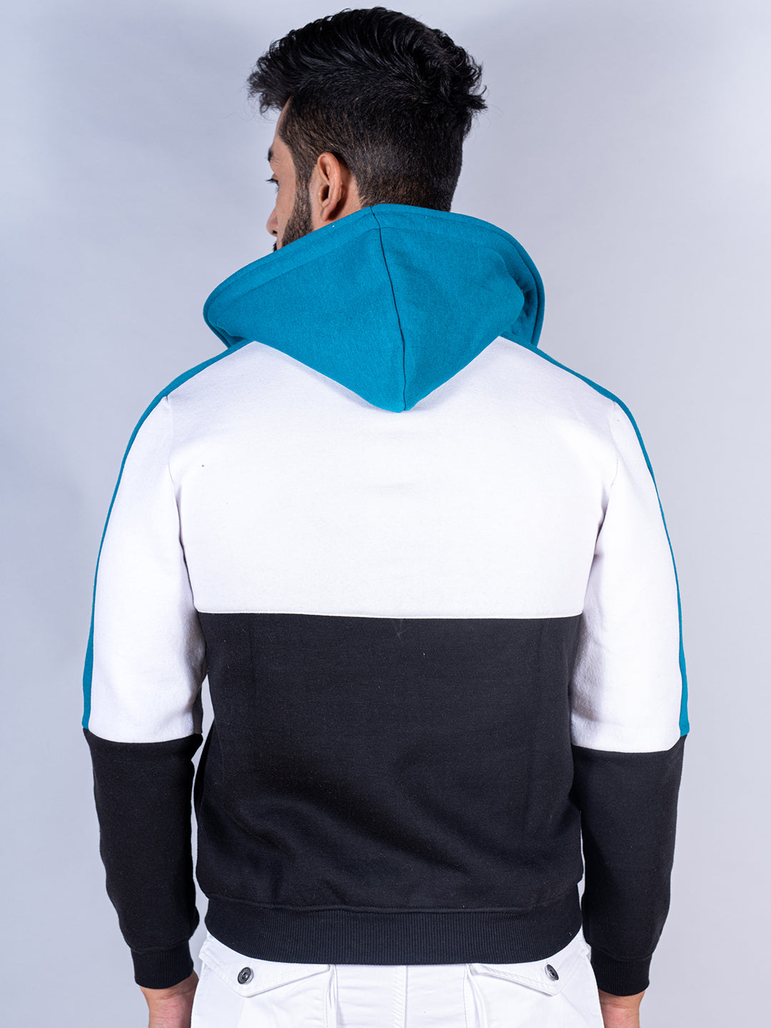Multi Color Block Hoodie