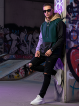 Multi color Block Hoodie (Unisex)