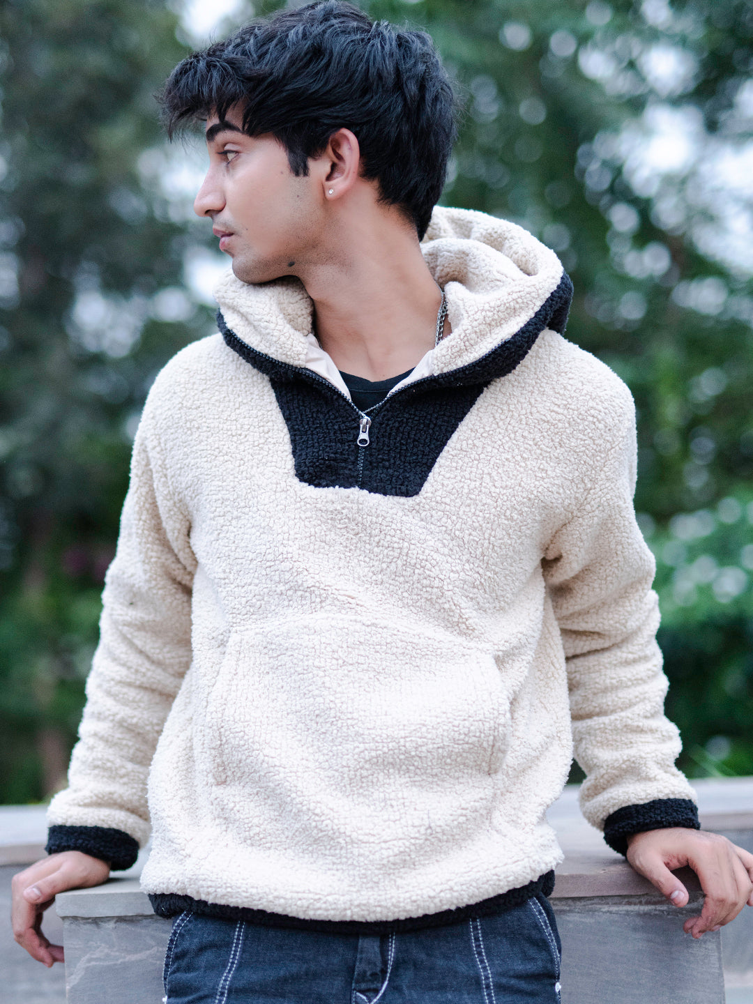 Between the San Juan Mountains Sherpa Hoodie