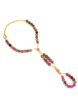 Contemporary Watermelon Stones Beaded Hathphool