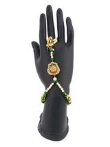 Traditional Kundan Meena Pearl Beaded Hathphool