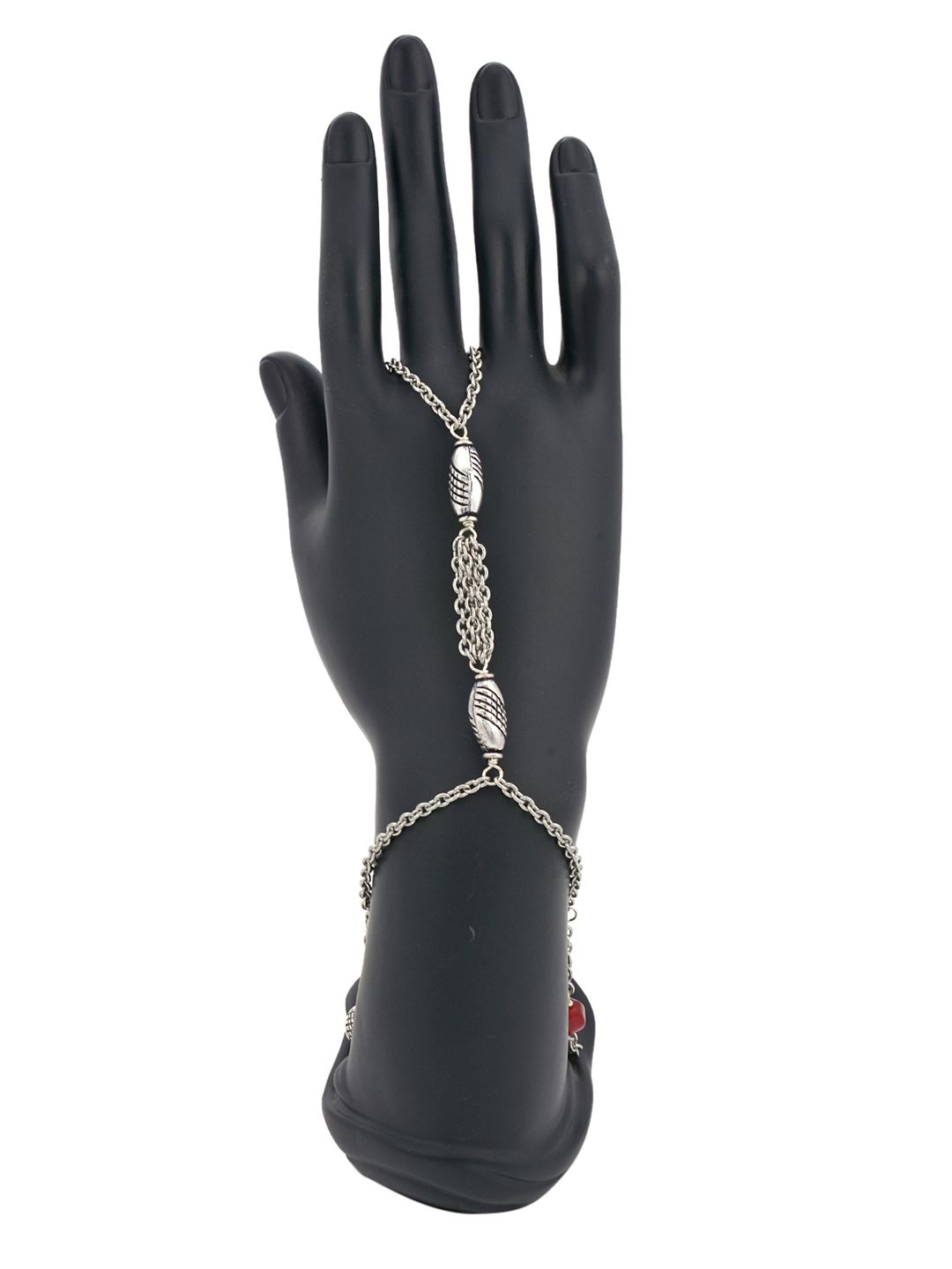 Traditional Old Silver Beaded Hathphool