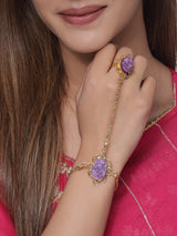 Purplish Oval Drusies Hathphool