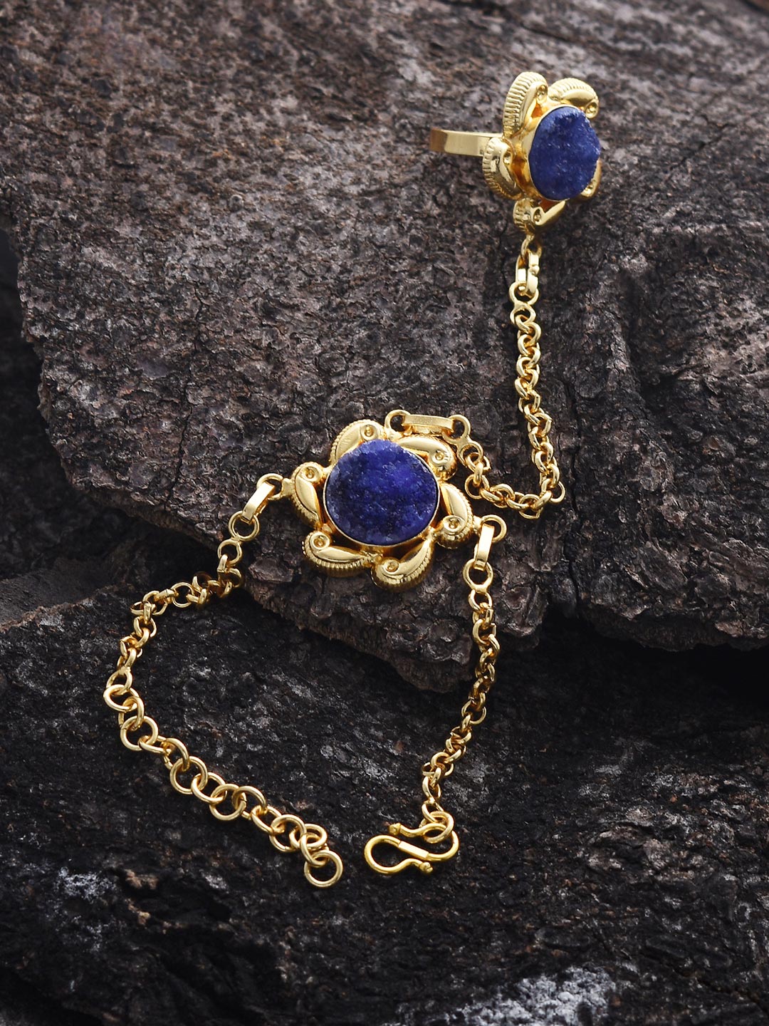 Contemporary Blue Drusy Hathphool