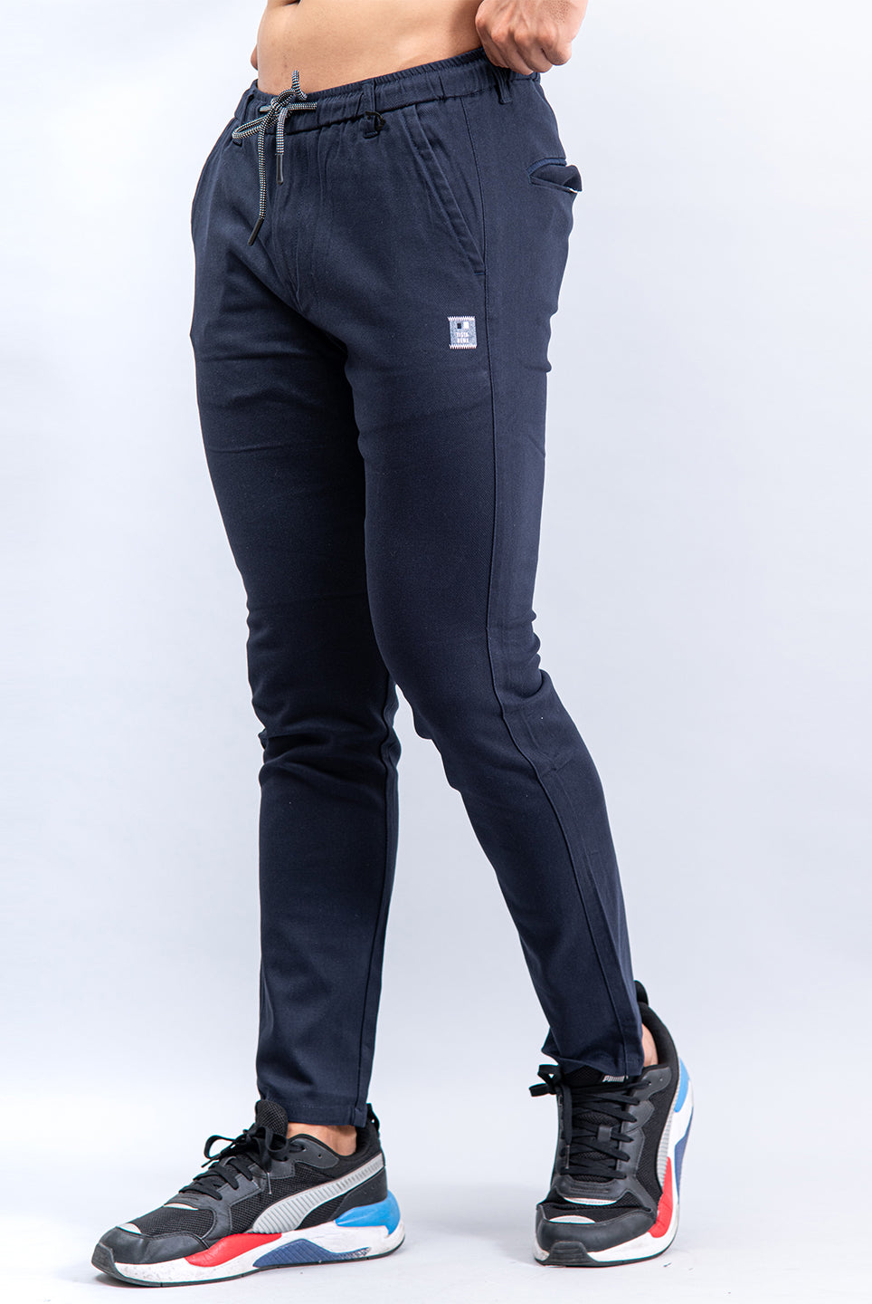 navy joggers for men