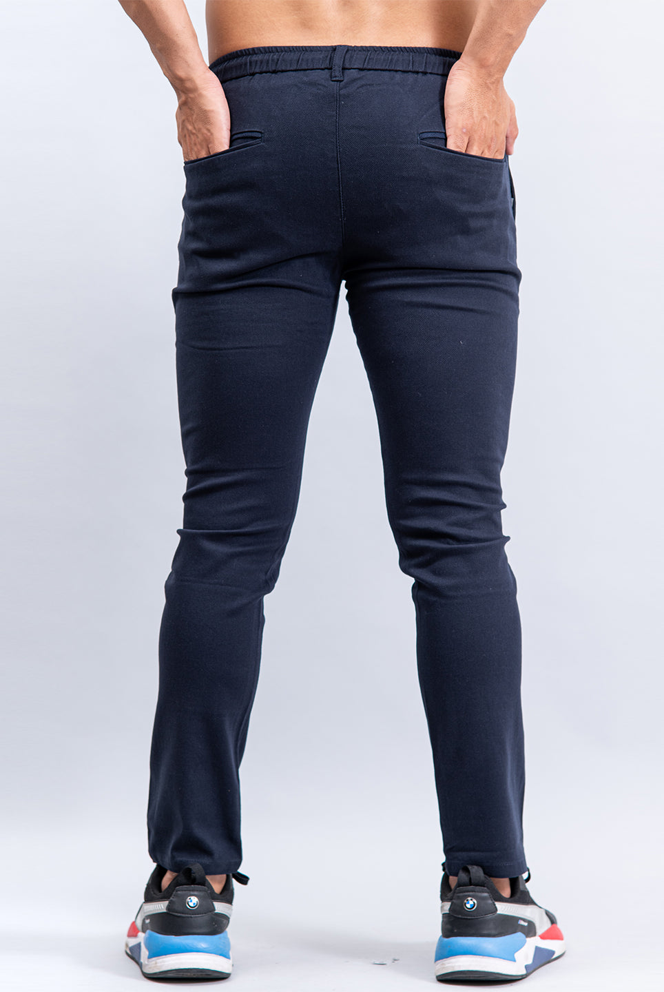 navy joggers for men