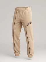 Beige Tistabene Printed Cotton Joggers