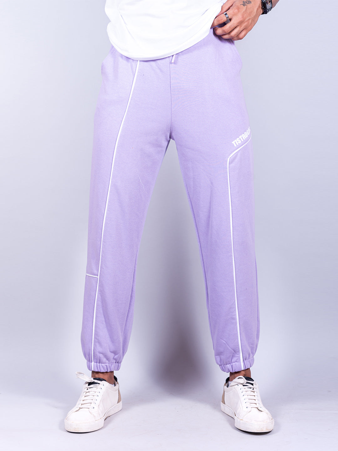 Lilac Tistabene Printed Cotton Joggers
