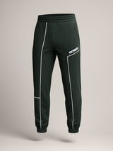 Bottle Green Tistabene Printed Cotton Joggers