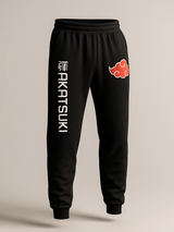 Black Akatsuki Cloud Printed Cotton Joggers