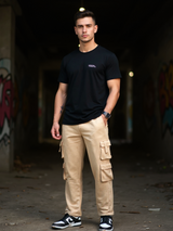 Light Brown Four Pockets Cargo Track Pants