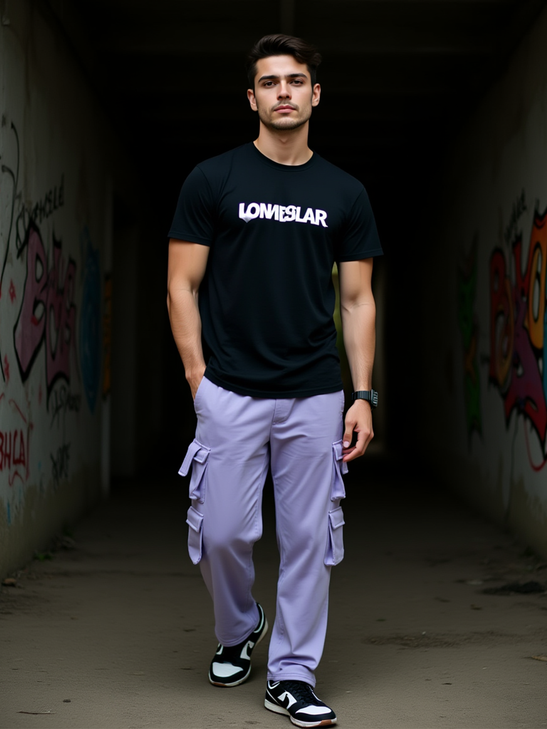 Lavender Four Pockets Track Pants