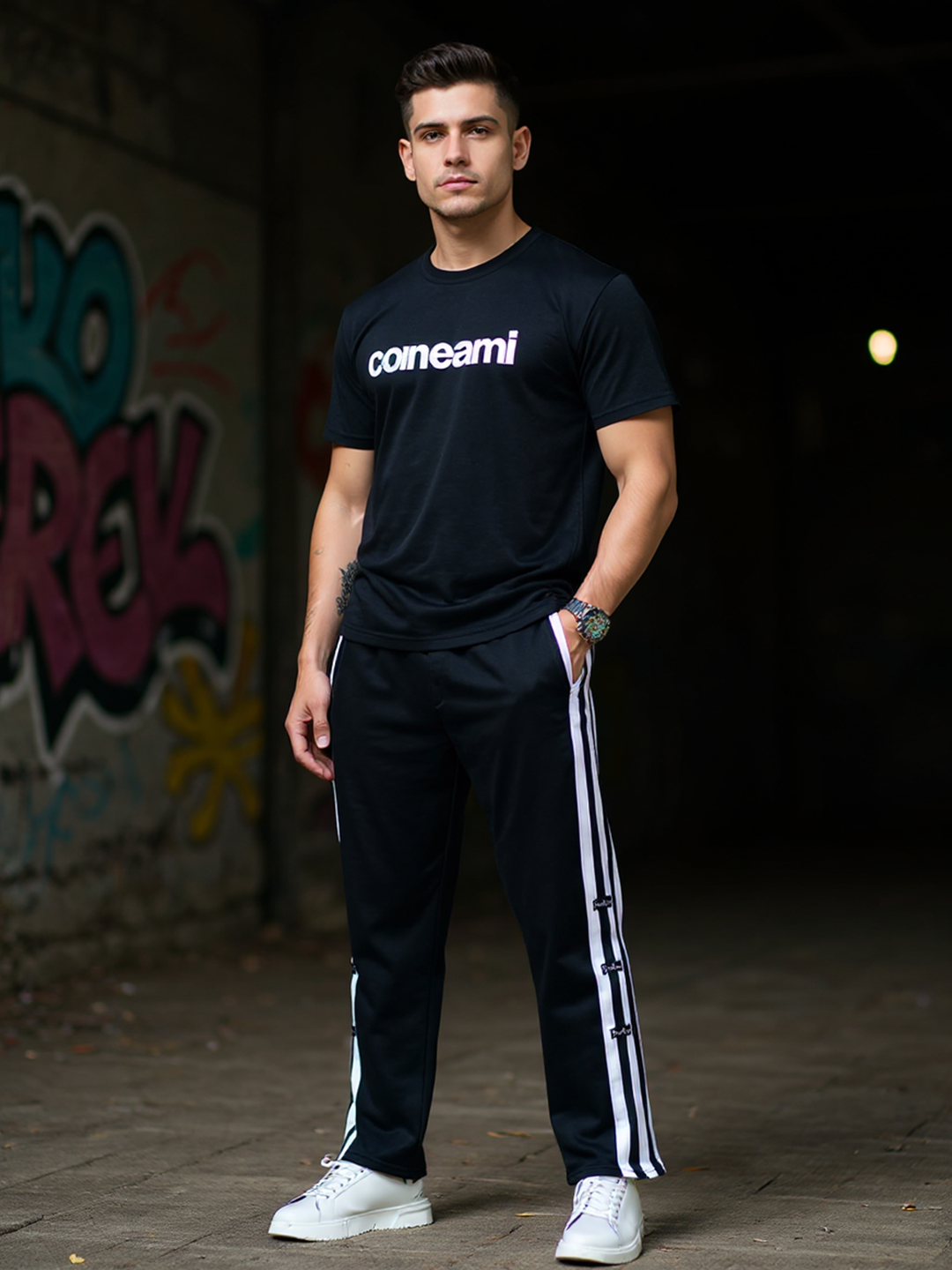 Black Tistabene Track Pant