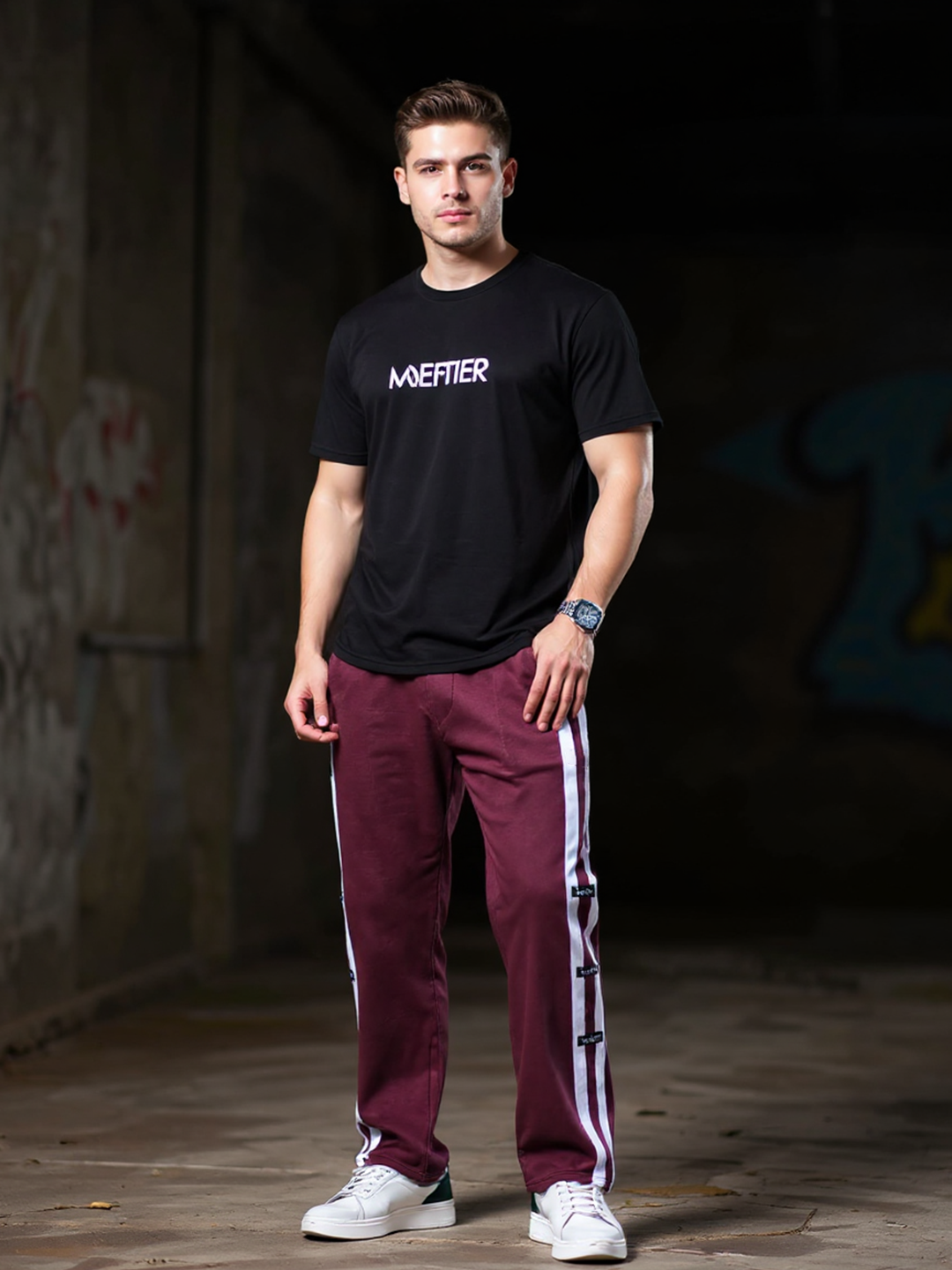 Burgundy Tistabene Track Pant