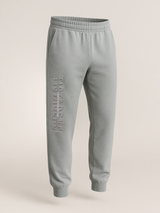 Grey Tistabene Printed Cotton Joggers For Men