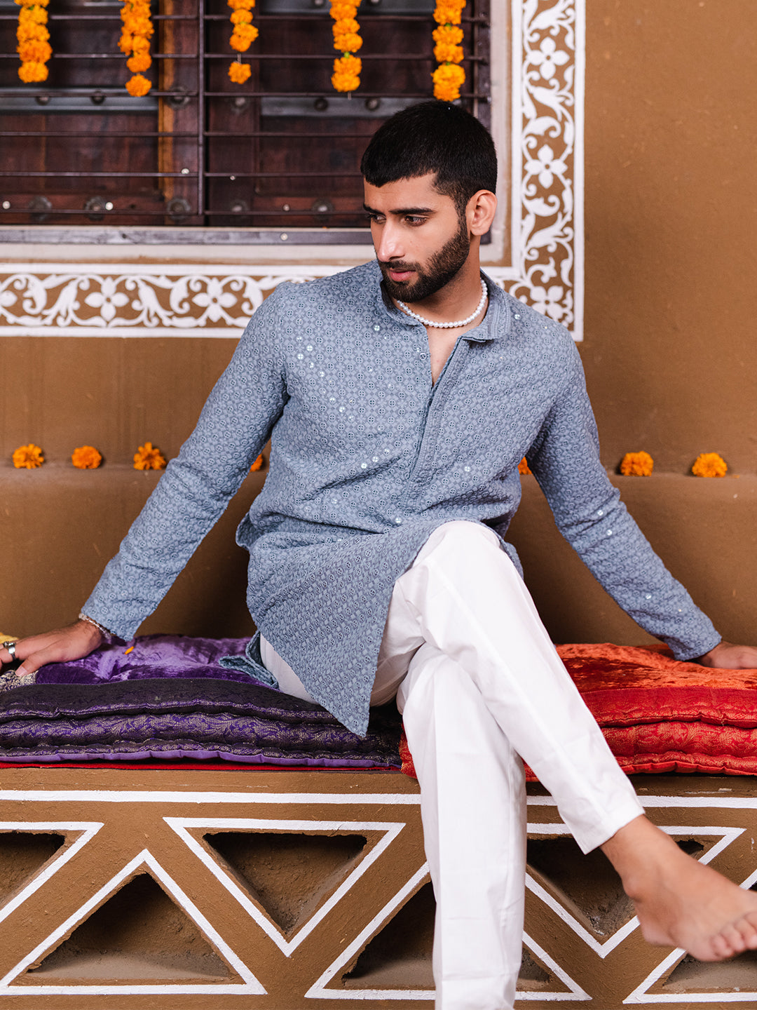 Party Wear Embroidered Men's Designer Koti With Kurta Payjama at Rs  1399/piece in Surat