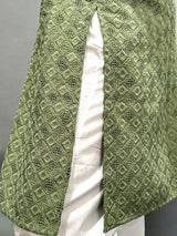 Sage Green Chikankari Embroidered Cotton Men's Kurta
