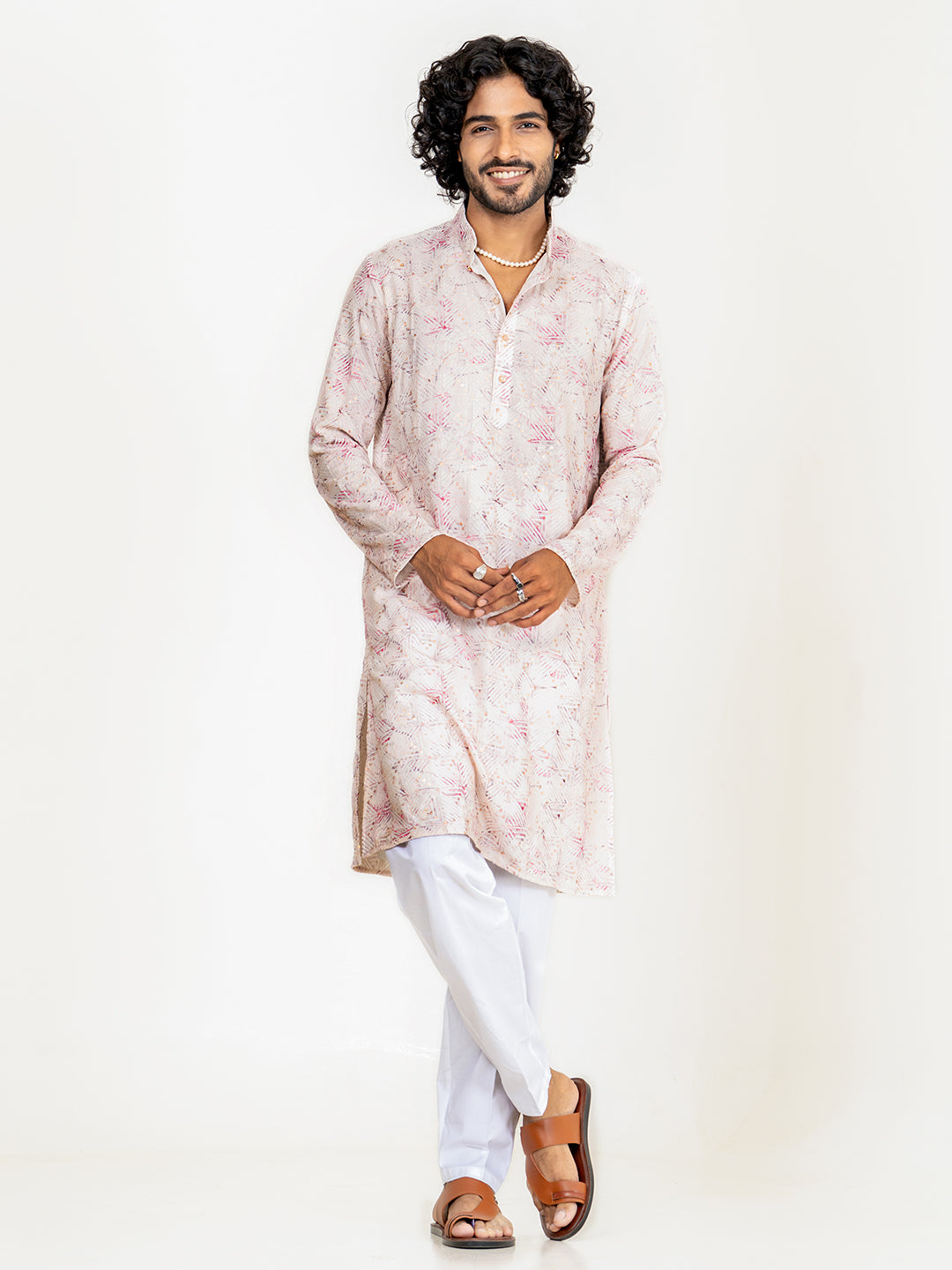 embroidered kurta for men